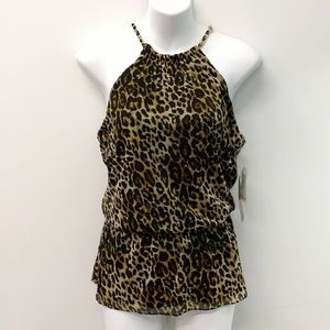 COCO BIANCO Leopard print Top - NWT